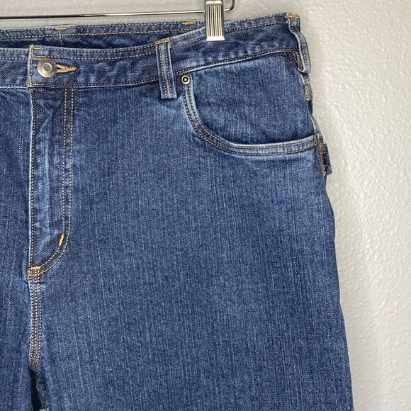 Duluth Trading Co Jeans Medium Wash Utility Denim Size 16 - Picture 3 of 8